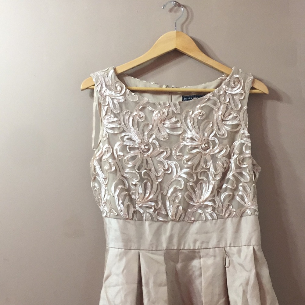 Gold Jessica Howard dress